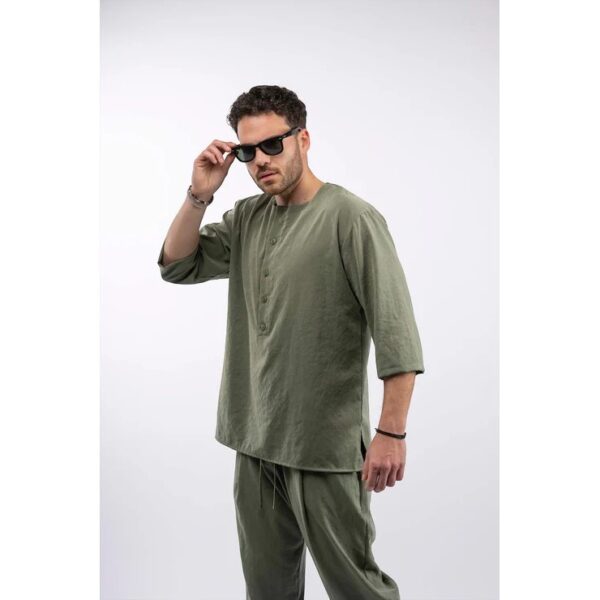 Overshirt Mao in Cupro Tensel Fabric