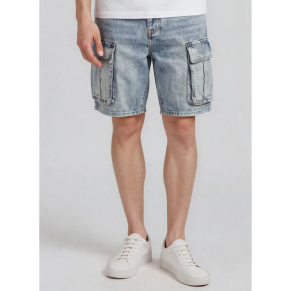 Denim Cargo Shorts