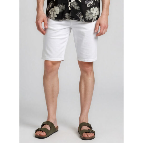Elastic Jean Shorts